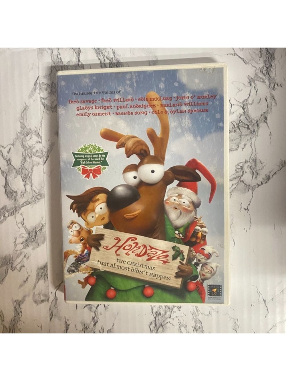 Holiday: The Christmas That Almost Didn't Happen DVD - White and Red Cover